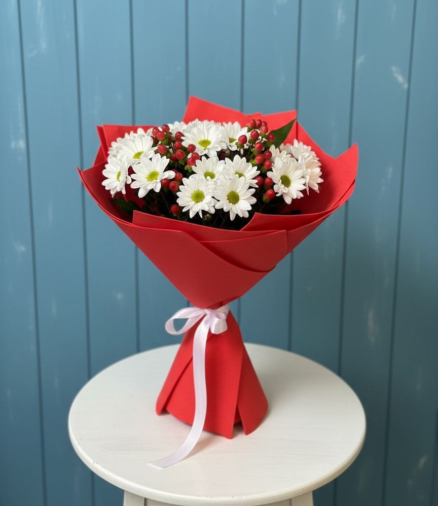 Букет цветов из: Хризантемы в Октябрьский Белгородской области