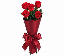 Букет 5 Красных роз Эдлесс Лав в Октябрьский Белгородской области