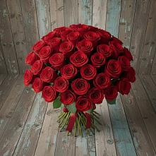 Букет 55 Красных роз Фридом #REPLACE_PRED# Октябрьский Белгородской области