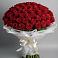 Букет 101 Красная роза Блэк Мэджик в Октябрьский Белгородской области