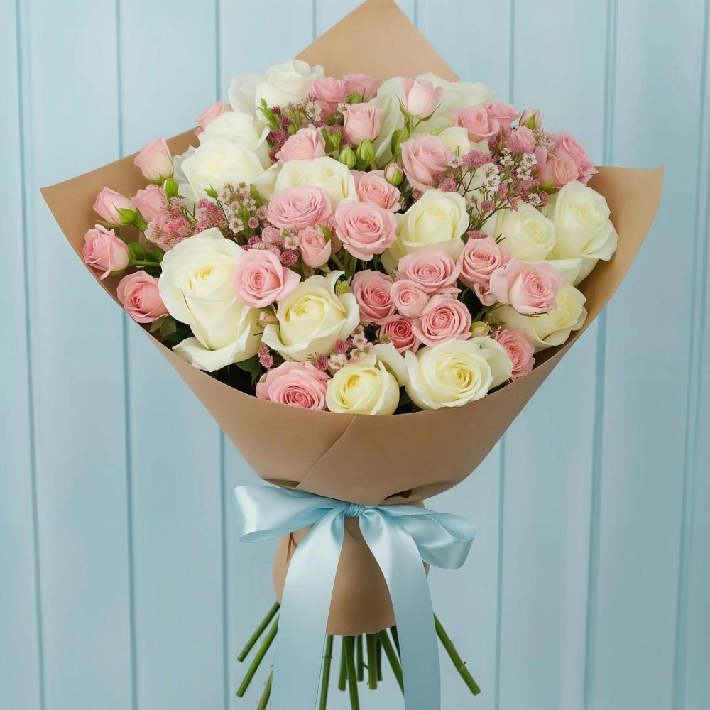 Букет цветов из: Розы в Октябрьский Белгородской области