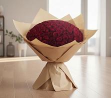 Букет 101 Красная роза в Октябрьский Белгородской области