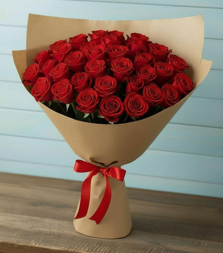 Букет Красные розы Милано в Октябрьский Белгородской области