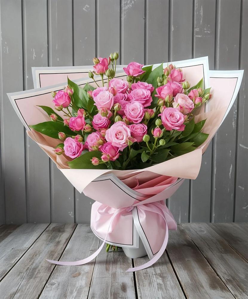 Букет Розовый кустик в Октябрьский Белгородской области