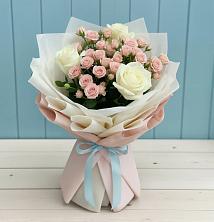 Букет цветов из:  Розы в Октябрьский Белгородской области
