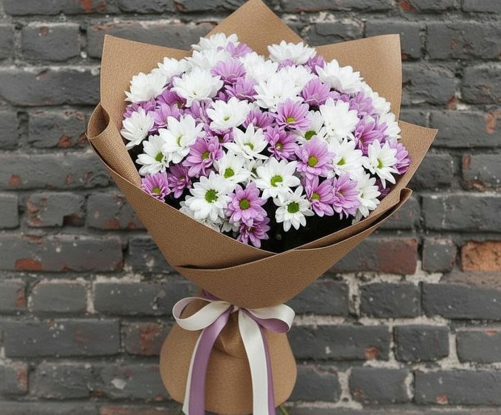 Букет цветов из: Хризантемы в Октябрьский Белгородской области