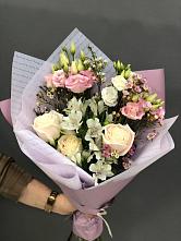 Букет цветов из:  Альстромерии, Розы и Лизиантусы #REPLACE_PRED# Октябрьский Белгородской области