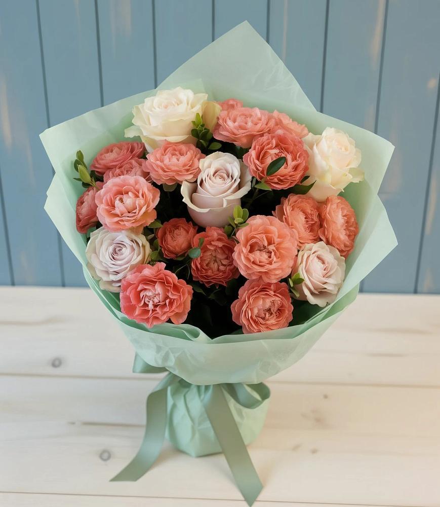 Букет цветов из: Розы в Октябрьский Белгородской области