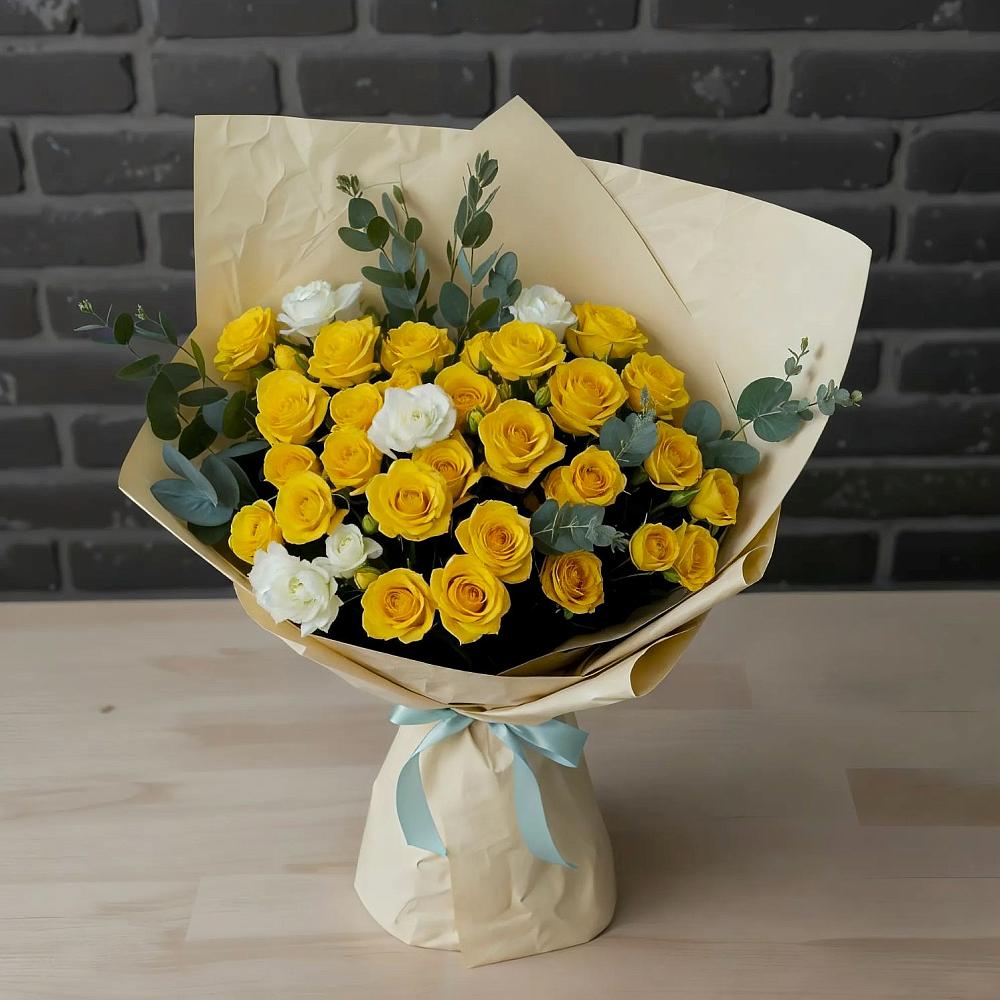 Букет цветов из: Розы в Октябрьский Белгородской области