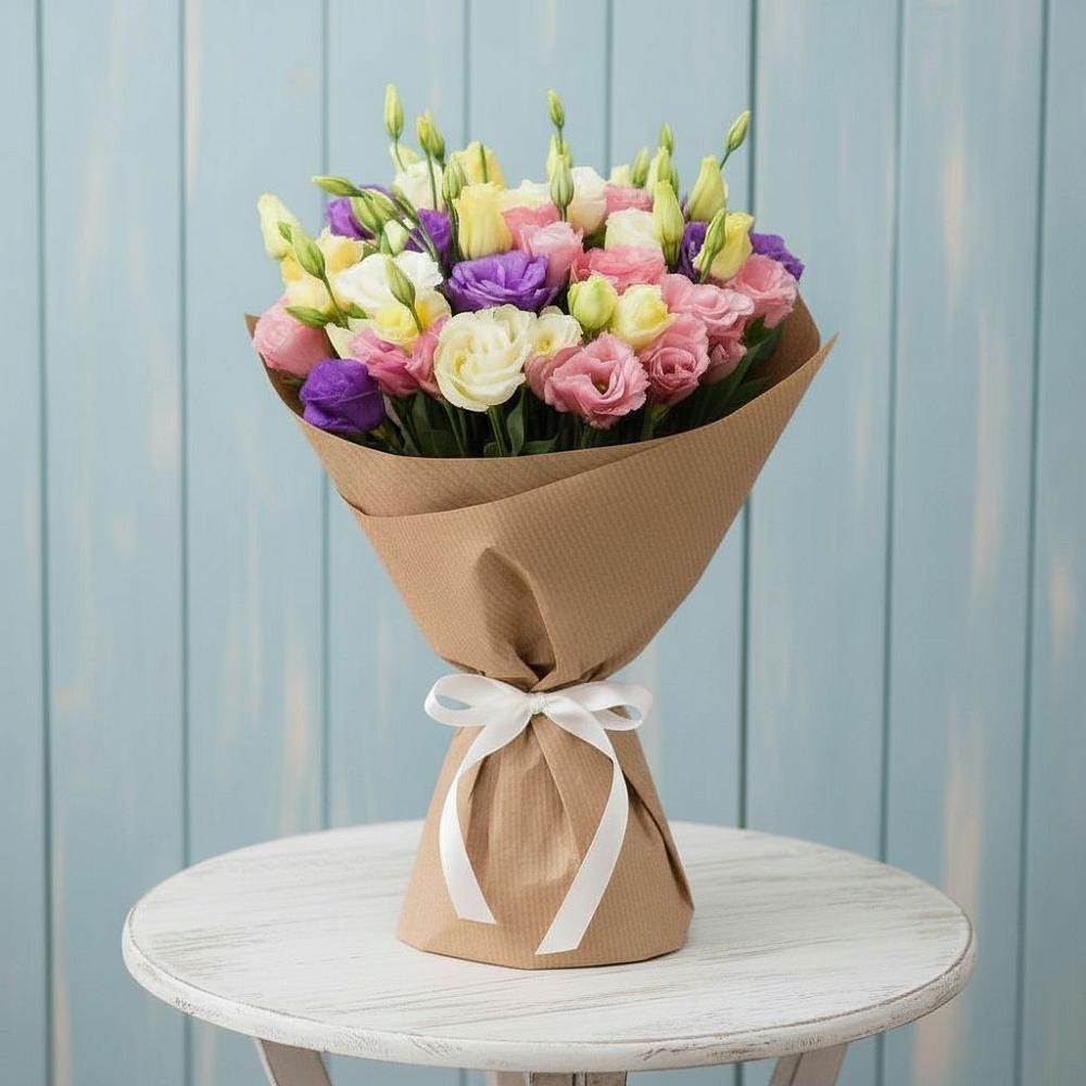 Букет цветов из: Лизиантусы в Октябрьский Белгородской области