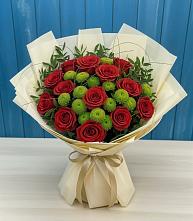 Букет цветов из:  Розы и Хризантемы #REPLACE_PRED# Октябрьский Белгородской области
