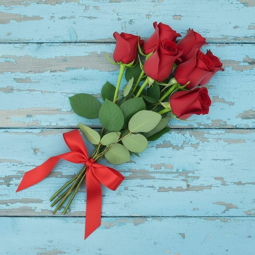 Букет Красные розы в Октябрьский Белгородской области