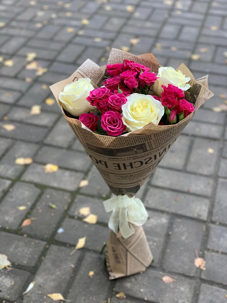 Букет цветов из: Розы в Октябрьский Белгородской области