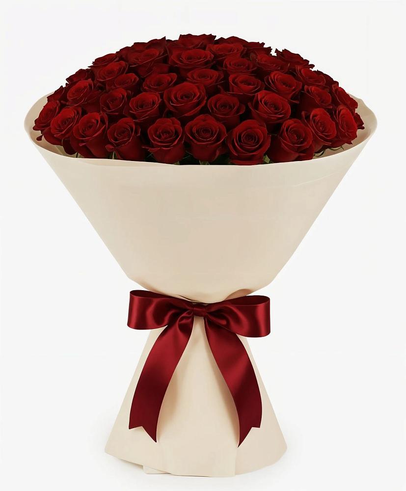 Букет 101 Бордовая роза Блэк Бакарра в Октябрьский Белгородской области