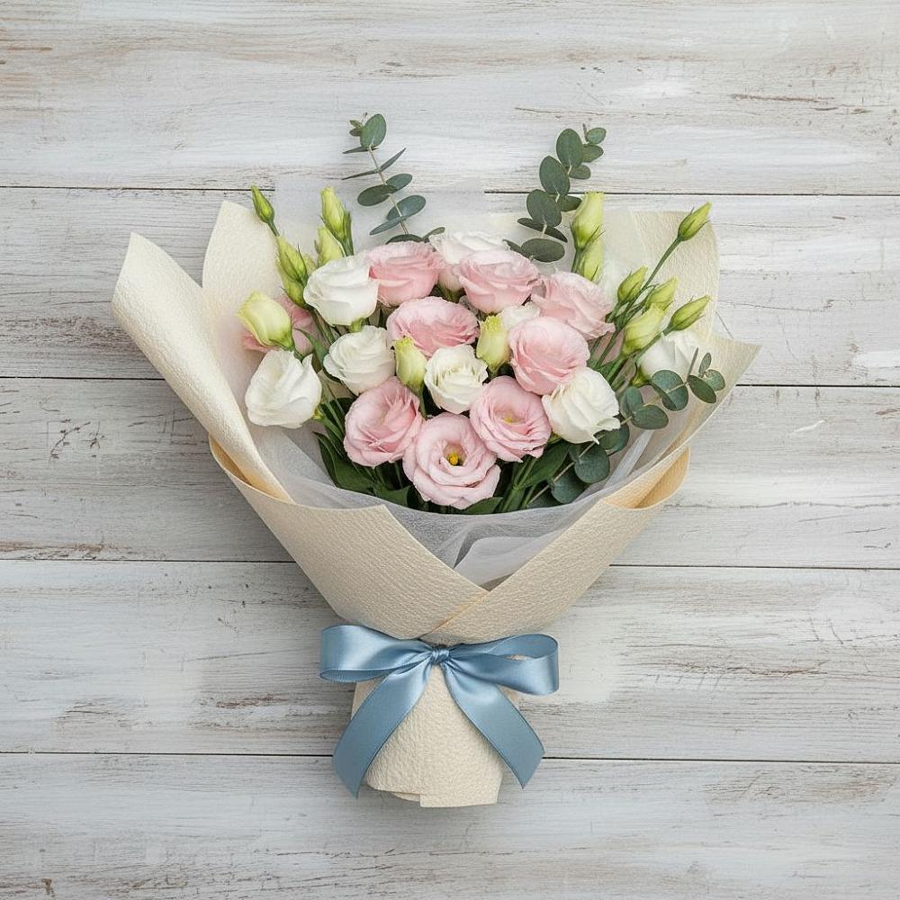 Букет цветов из: Лизиантусы в Октябрьский Белгородской области